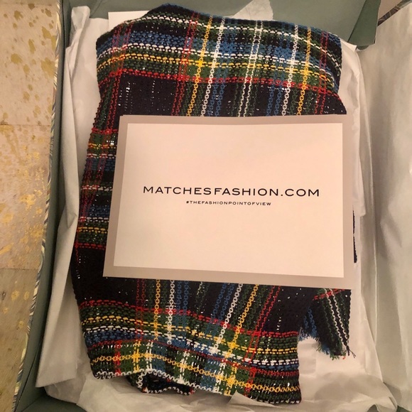 MARCO DE VINCENZO Ruffled tartan skirt IT46 US10 - Picture 5 of 11